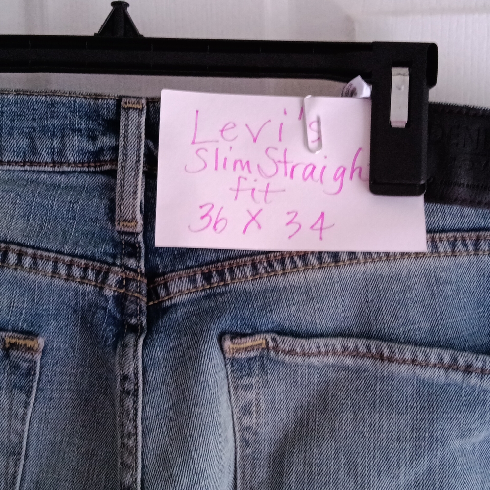 Levi's Men's Straight Denim Jeans - Picture 4 of 5